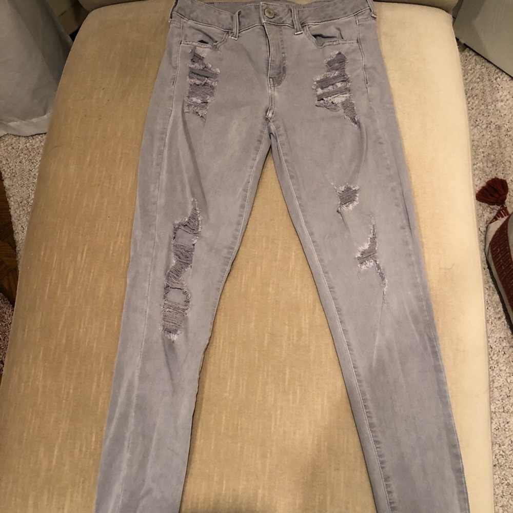 American Eagle grey jeans